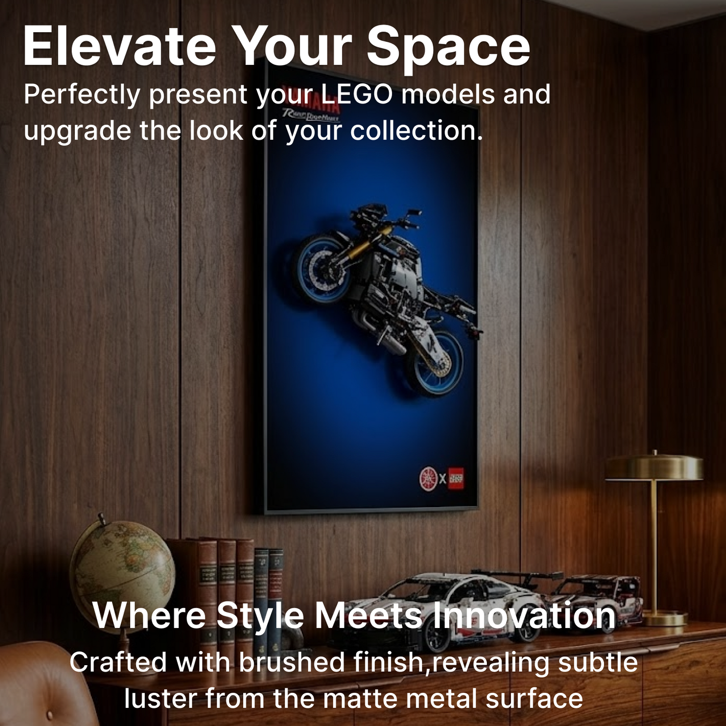LEGO™ Frame for Yamaha MT-10 SP(42159), Wall Mount Showcase Frame, Christmas Gift