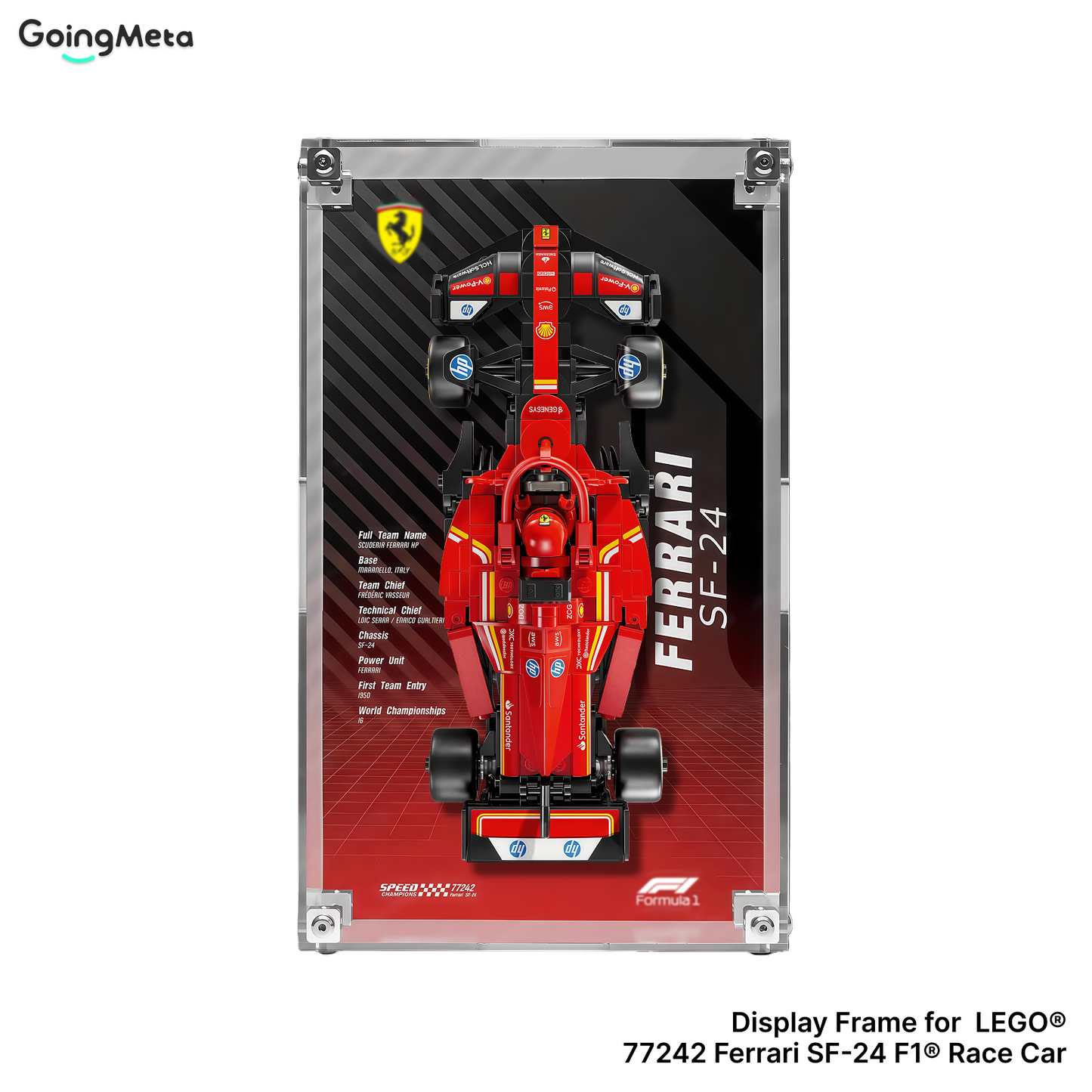 LEGO™Show Case For Speed Champions F1 Acrylic Series PLUS, Premium Acrylic Display Case, Christmas Gift