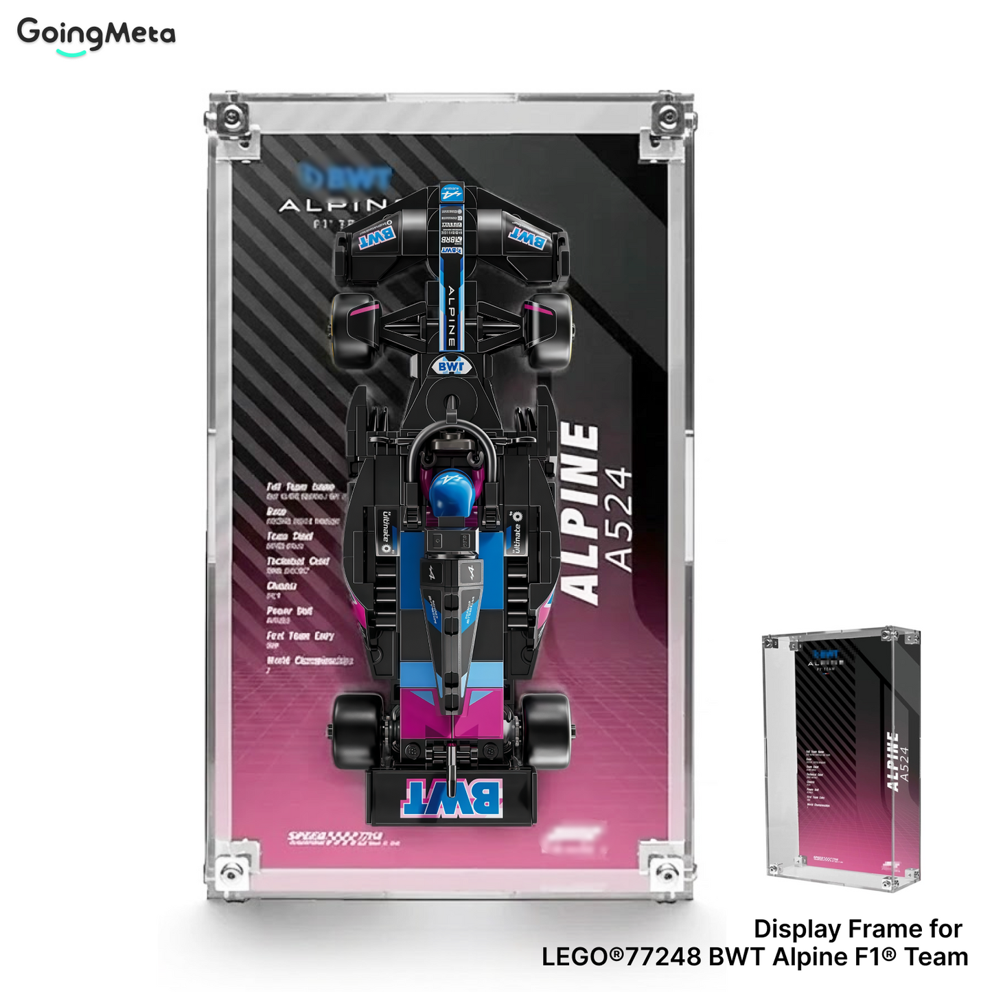 LEGO™Show Case For Speed Champions F1 Acrylic Series PLUS, Premium Acrylic Display Case, Christmas Gift