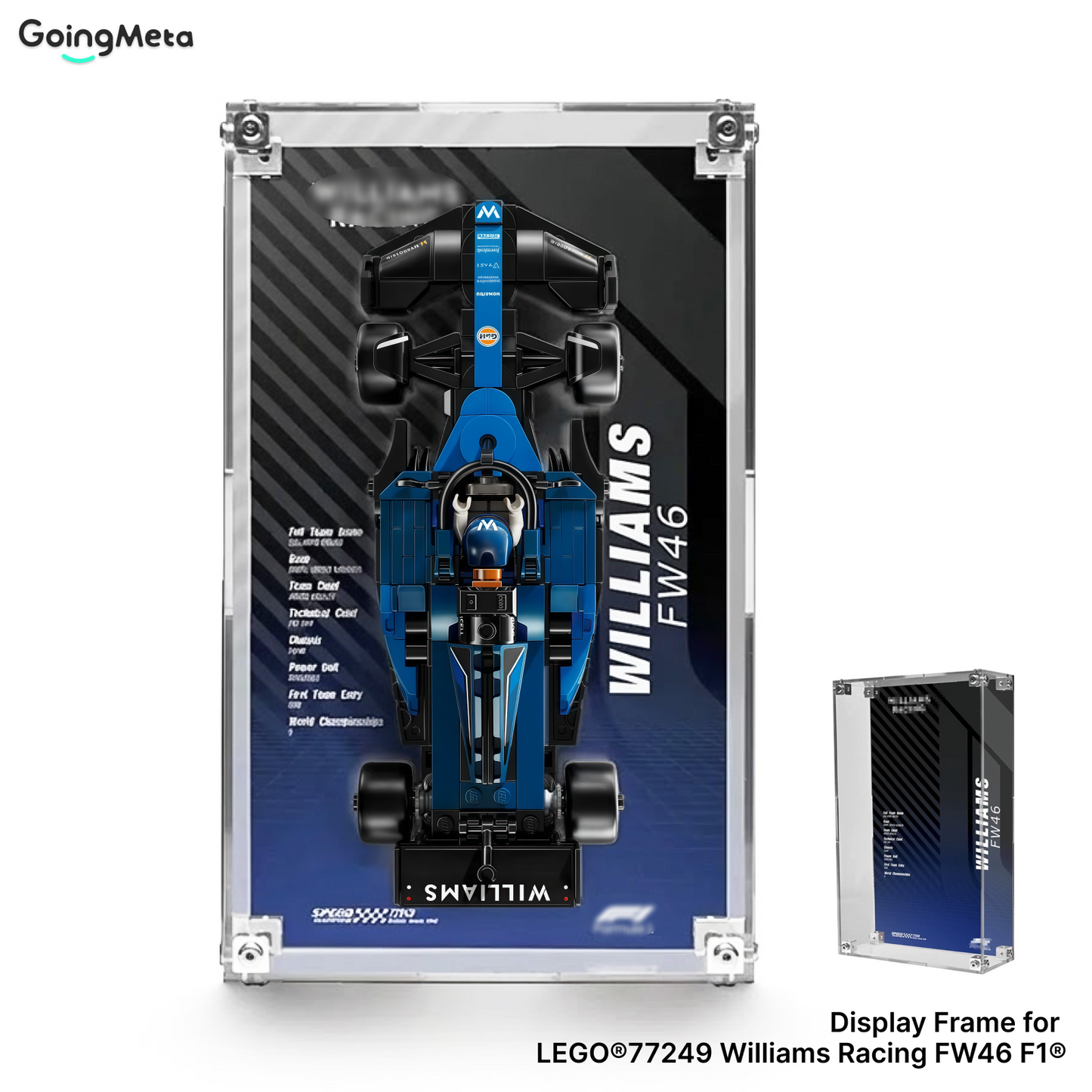 LEGO™Show Case For Speed Champions F1 Acrylic Series PLUS, Premium Acrylic Display Case, Christmas Gift