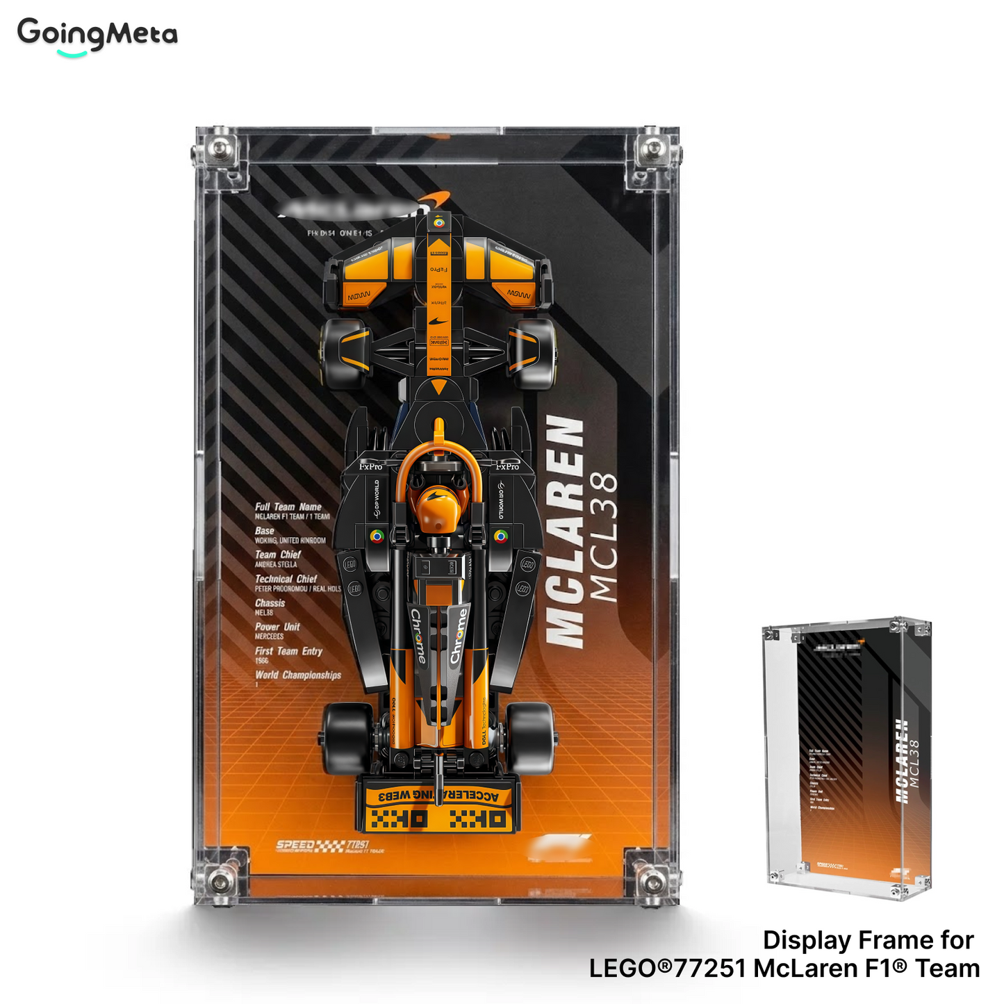 LEGO™Show Case For Speed Champions F1 Acrylic Series PLUS, Premium Acrylic Display Case, Christmas Gift