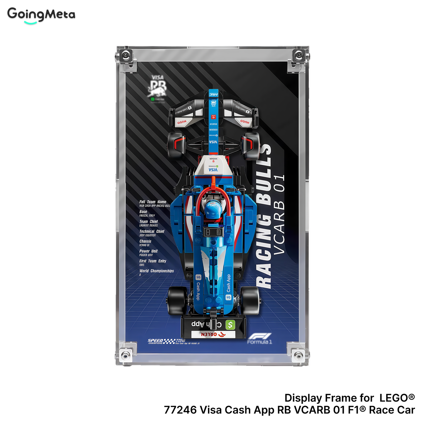 LEGO™Show Case For Speed Champions F1 Acrylic Series PLUS, Premium Acrylic Display Case, Christmas Gift