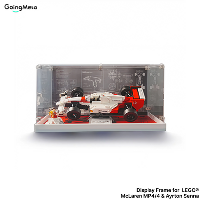 LEGO™ Show Case for 10330 Mclaren MP4/4 F1 & Ayrton Senna, 10353 Williams Racing FW14B & Nigel Mansell