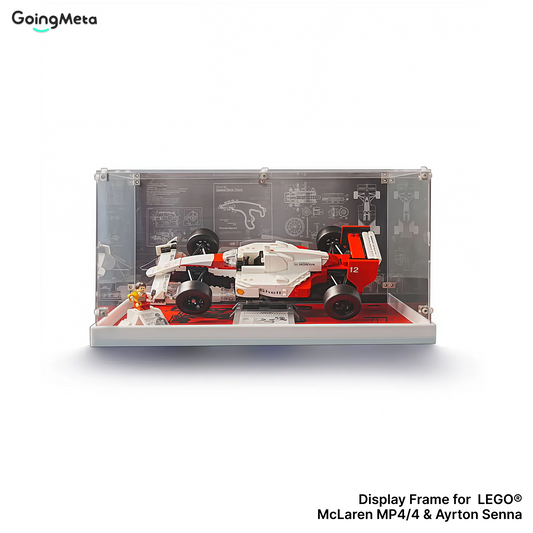 LEGO™ Show Case for 10330 Mclaren MP4/4 F1 & Ayrton Senna, 10353 Williams Racing FW14B & Nigel Mansell