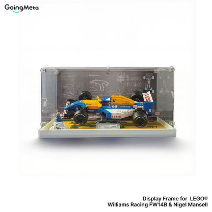 LEGO™ Show Case for 10330 Mclaren MP4/4 F1 & Ayrton Senna, 10353 Williams Racing FW14B & Nigel Mansell