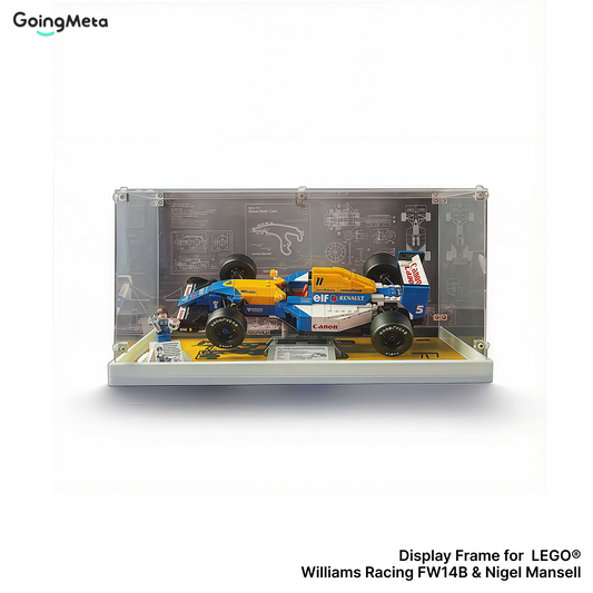 LEGO™ Show Case for 10330 Mclaren MP4/4 F1 & Ayrton Senna, 10353 Williams Racing FW14B & Nigel Mansell