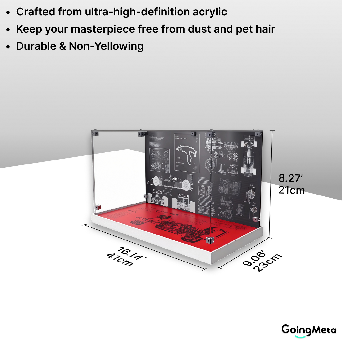 LEGO™ Show Case for 10330 Mclaren MP4/4 F1 & Ayrton Senna, 10353 Williams Racing FW14B & Nigel Mansell