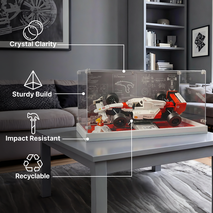 LEGO™ Show Case for 10330 Mclaren MP4/4 F1 & Ayrton Senna, 10353 Williams Racing FW14B & Nigel Mansell