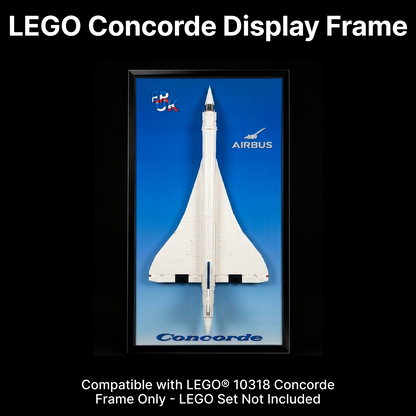 LEGO™ Frame for Concorde (10318), Wall Mount Showcase Frame, Christmas Gift