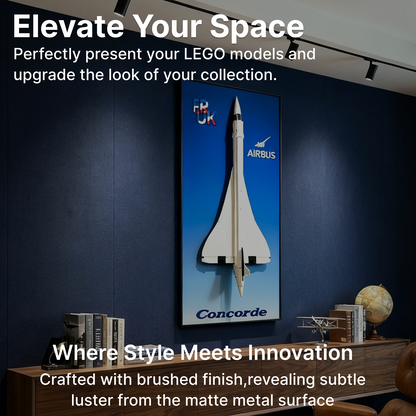 LEGO™ Frame for Concorde (10318), Wall Mount Showcase Frame, Christmas Gift