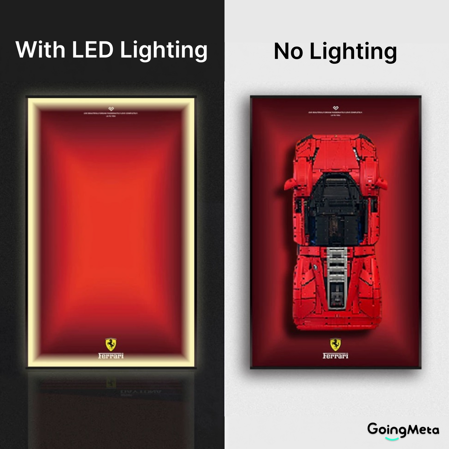 LEGO™ Frame for Ferrari Daytona SP3(42143), Wall Mount Showcase Frame, Christmas Gift