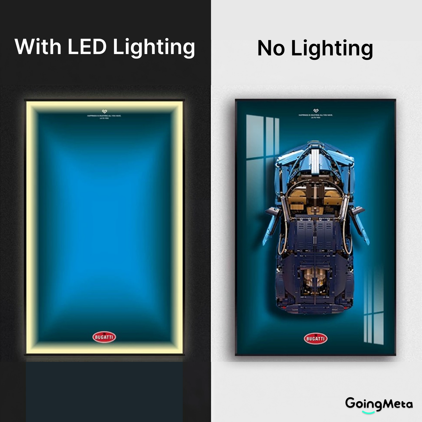 LEGO™ Frame for Bugatti Chiron(42083), Wall Mount Showcase Frame, Christmas Gift