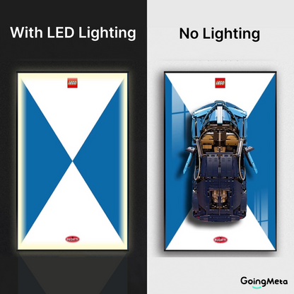 LEGO™ Frame for Bugatti Chiron(42083), Wall Mount Showcase Frame, Christmas Gift