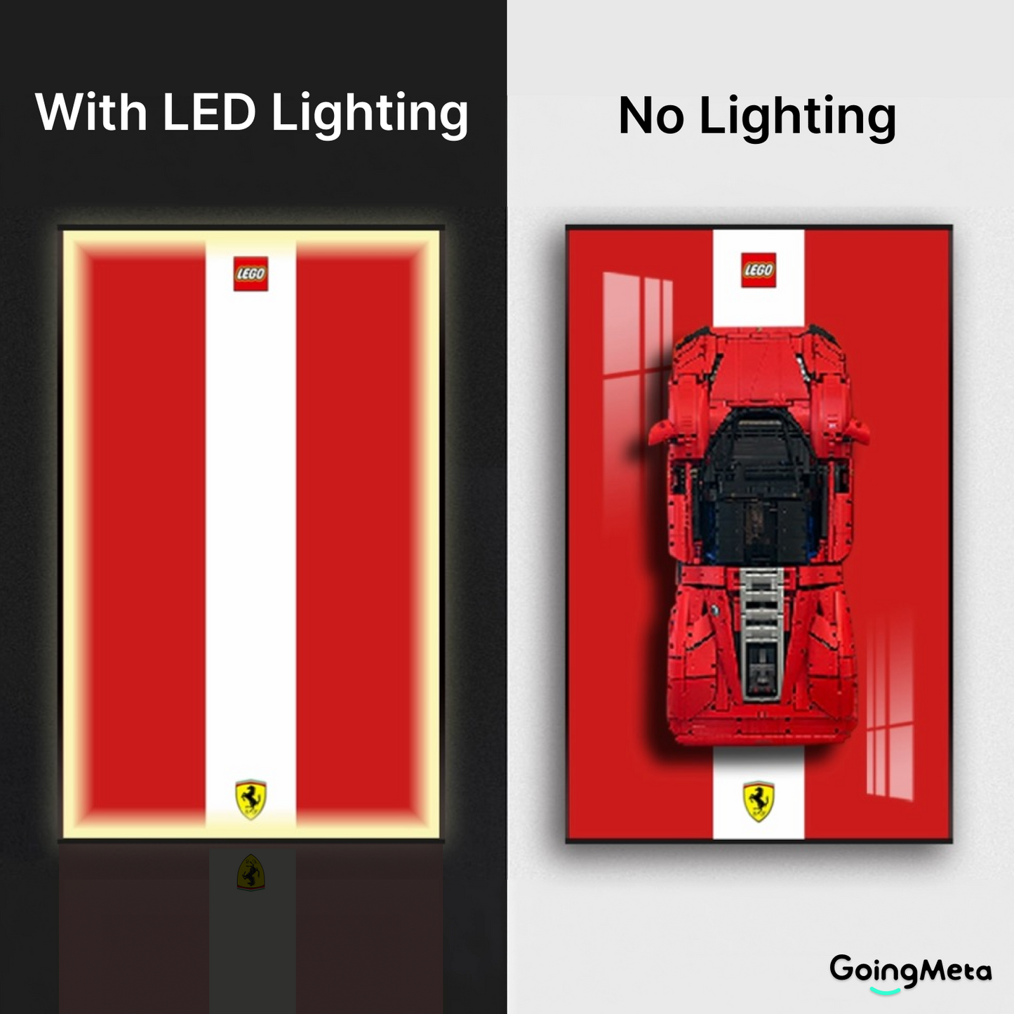 LEGO™ Frame for Ferrari Daytona SP3(42143), Wall Mount Showcase Frame, Christmas Gift