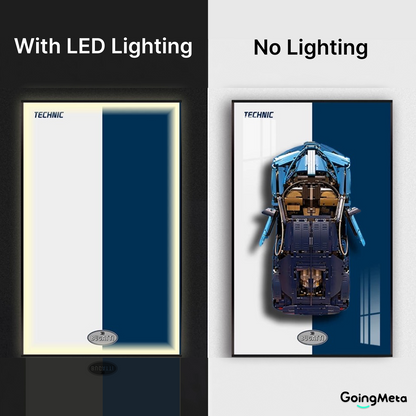 LEGO™ Frame for Bugatti Chiron(42083), Wall Mount Showcase Frame, Christmas Gift