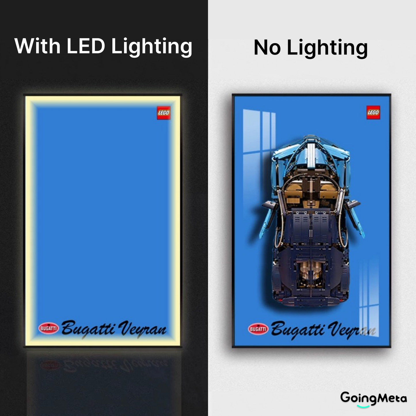 LEGO™ Frame for Bugatti Chiron(42083), Wall Mount Showcase Frame, Christmas Gift