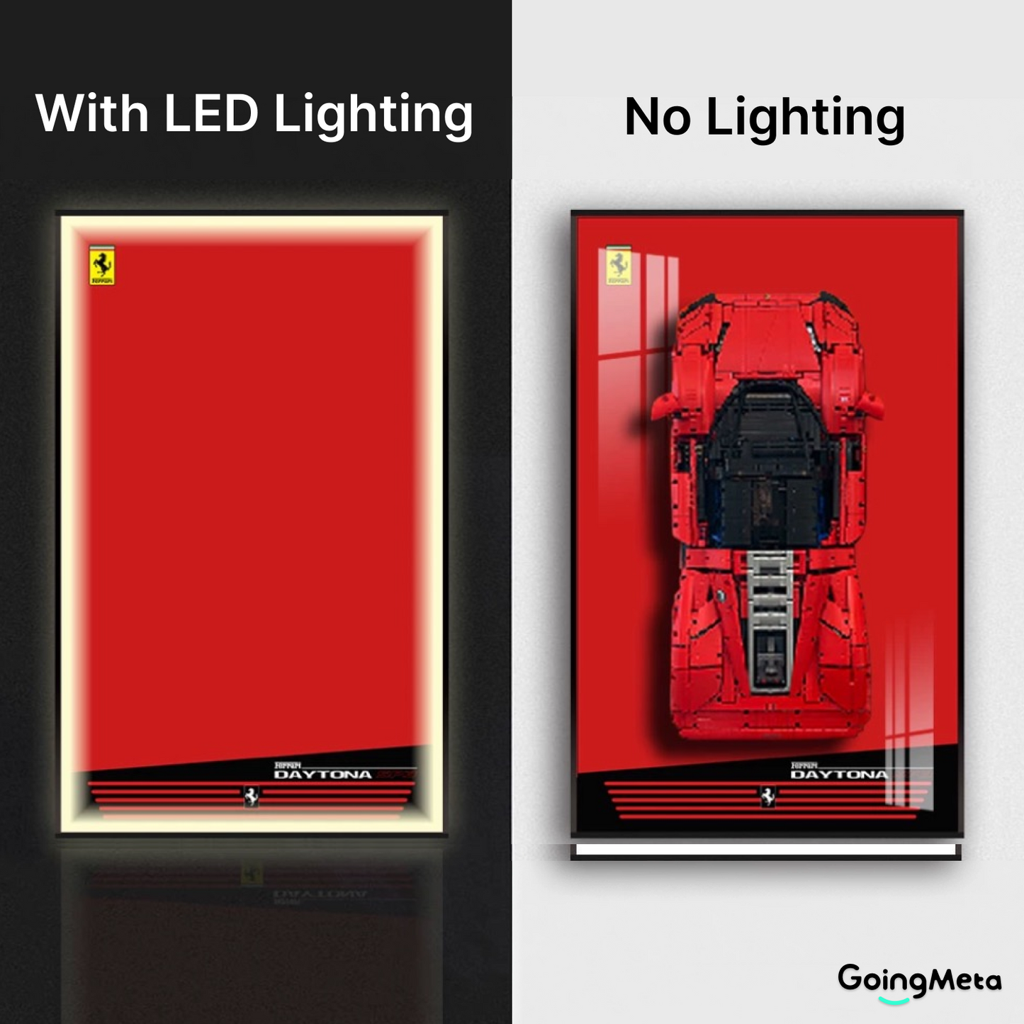 LEGO™ Frame for Ferrari Daytona SP3(42143), Wall Mount Showcase Frame, Christmas Gift