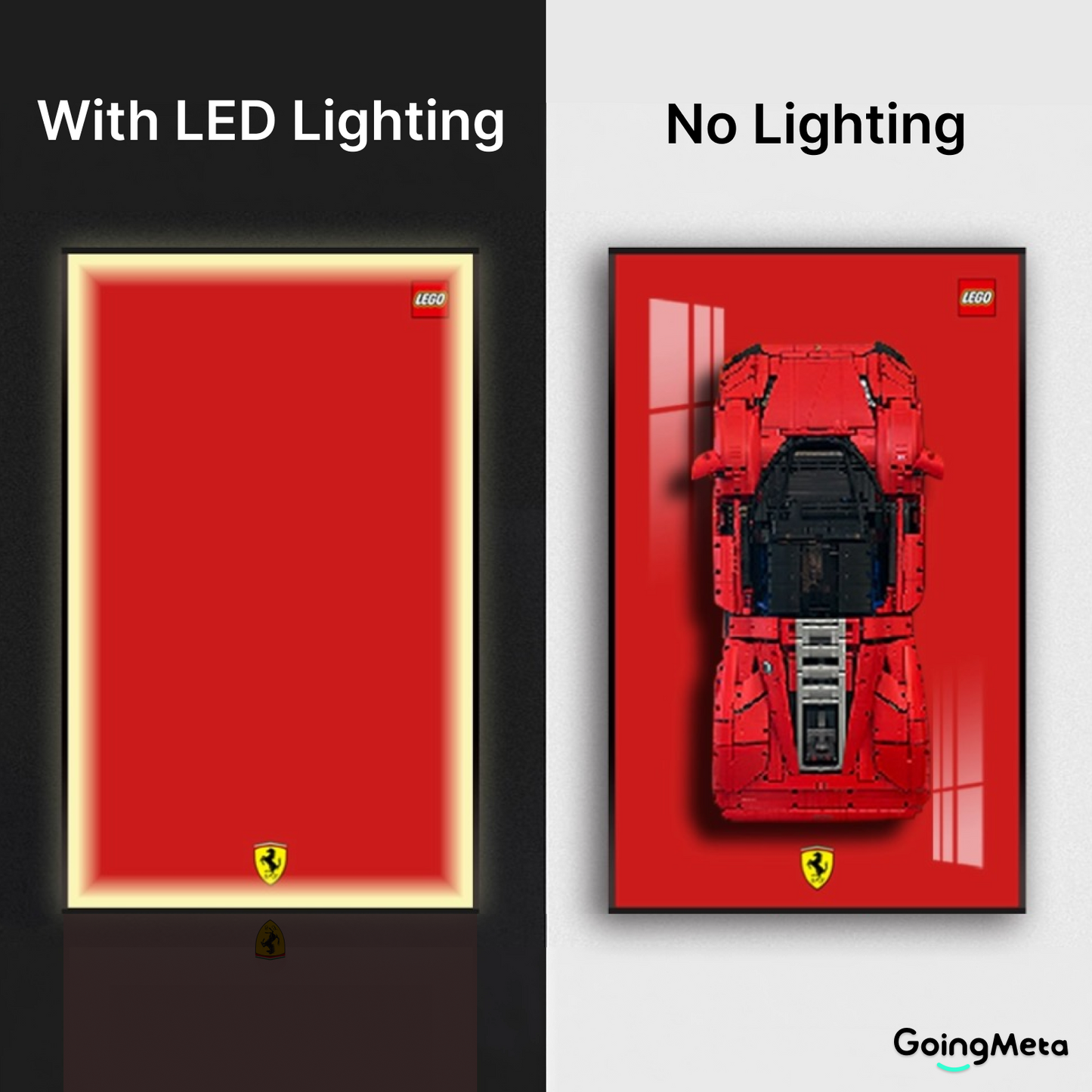 LEGO™ Frame for Ferrari Daytona SP3(42143), Wall Mount Showcase Frame, Christmas Gift