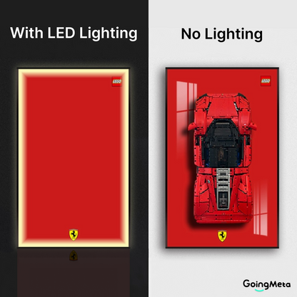 LEGO™ Frame for Ferrari Daytona SP3(42143), Wall Mount Showcase Frame, Christmas Gift