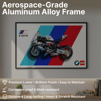 LEGO™ Frame for BMW M 1000 RR(42130), Wall Mount Showcase Frame, Christmas Gift