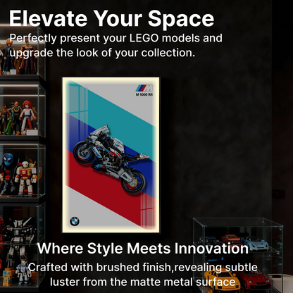 LEGO™ Frame for BMW M 1000 RR(42130), Wall Mount Showcase Frame, Christmas Gift