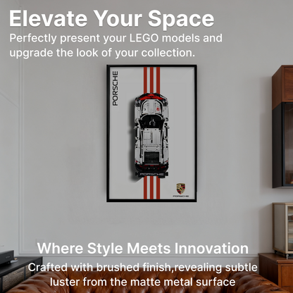 LEGO™ Frame for Porsche 911 RSR(42096), Wall Mount Showcase Frame, Christmas Gift