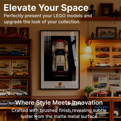 LEGO™ Frame for Porsche 911 RSR(42096), Wall Mount Showcase Frame, Christmas Gift