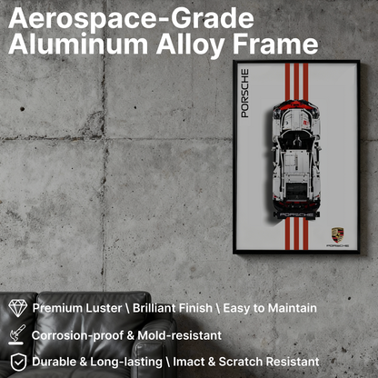 LEGO™ Frame for Porsche 911 RSR(42096), Wall Mount Showcase Frame, Christmas Gift
