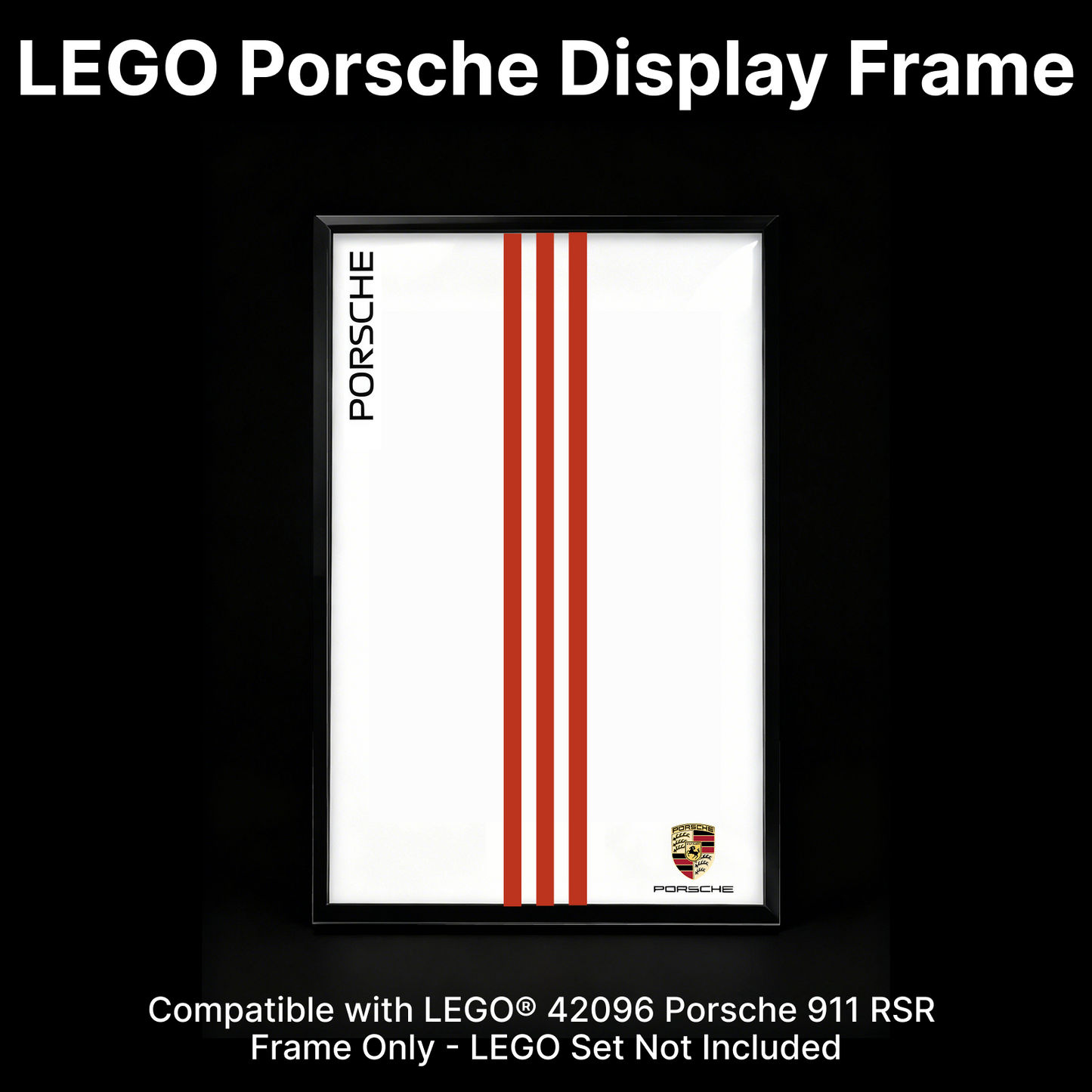 LEGO™ Frame for Porsche 911 RSR(42096), Wall Mount Showcase Frame, Christmas Gift