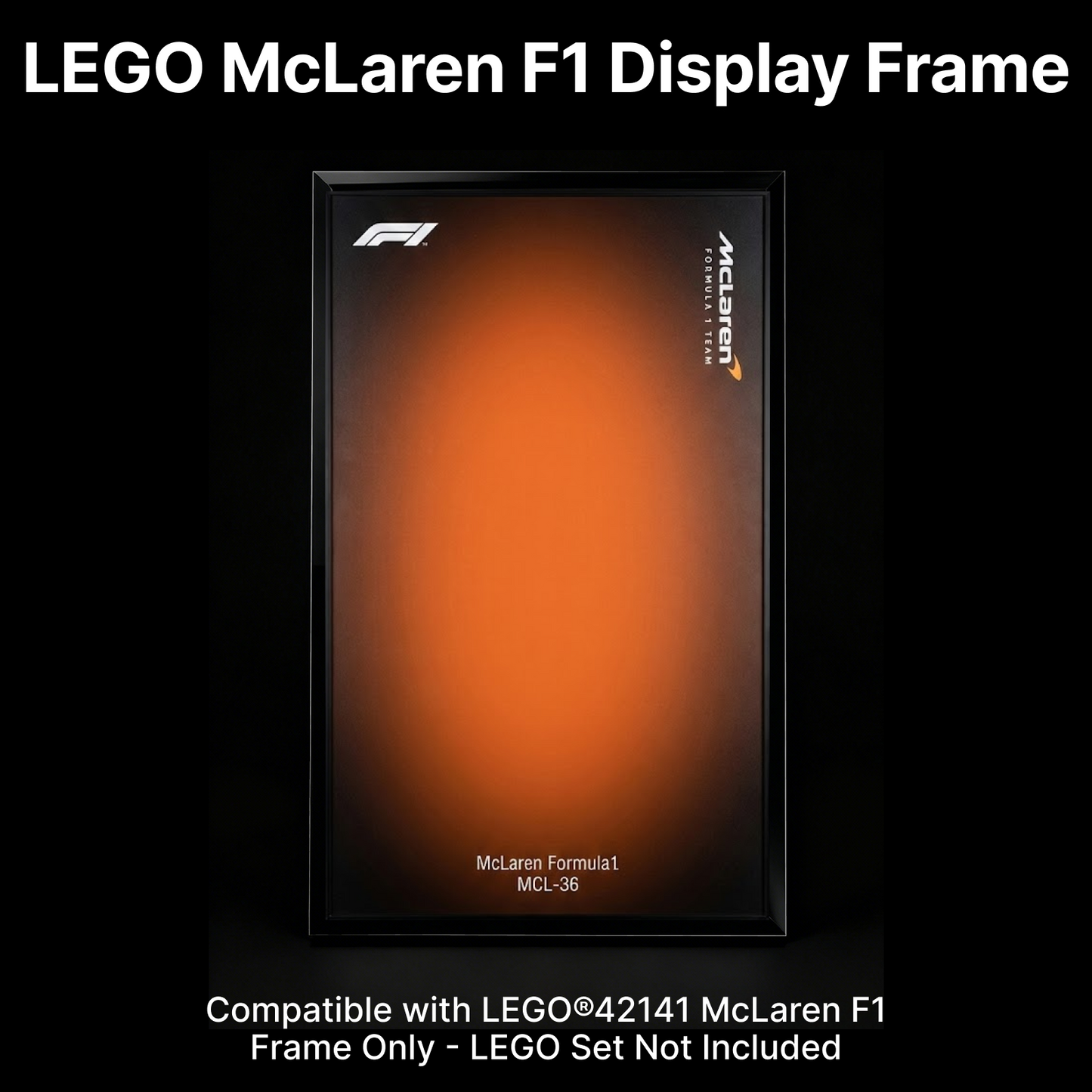 LEGO™ Frame for McLaren Formula 1™ Race Car(42141), Wall Mount Showcase Frame, Christmas Gift
