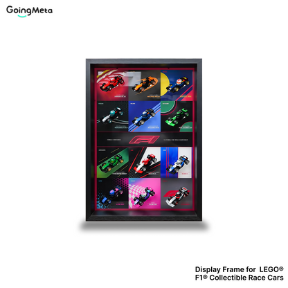 LEGO™ Frame for F1 Collectible Race Cars Plus(71049), Wall Mount Showcase Frame, Christmas Gift