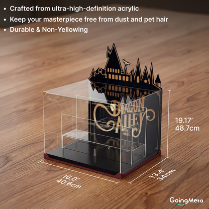 LEGO™Show Case For Diagon Alley™ Wizarding Shops(76444), Premium Wall-Mount Showcase, Christmas Gift