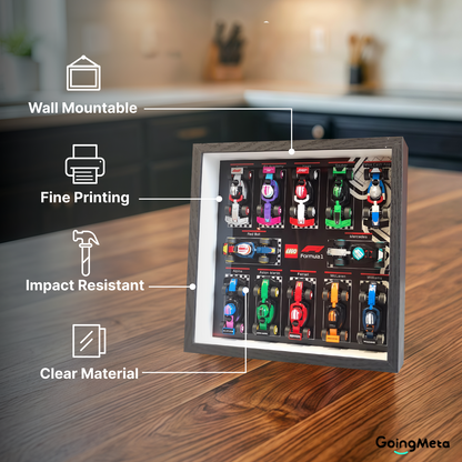 LEGO™ Frame for F1 Collectible Race Cars(71049), Wall Mount Showcase Frame, Christmas Gift