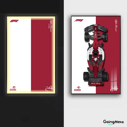 CADA™ Alfa Romeo F1 Wall Mount Frame, Wall Mount Showcase Frame, Christmas Gift
