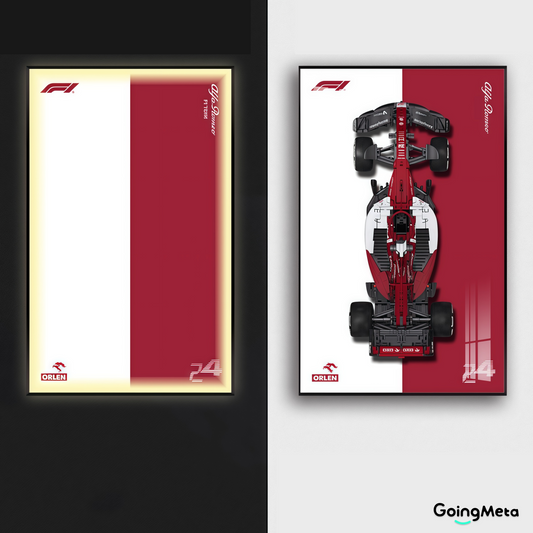 CADA™ Alfa Romeo F1 Wall Mount Frame, Wall Mount Showcase Frame, Christmas Gift