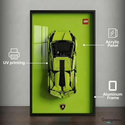 LEGO™ Frame for Lamborghini Sián FKP 37(42115), Wall Mount Showcase Frame, Christmas Gift