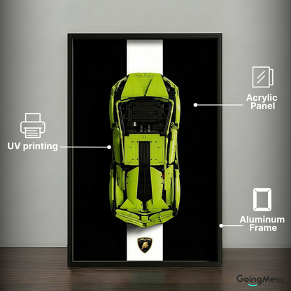 LEGO™ Frame for Lamborghini Sián FKP 37(42115), Wall Mount Showcase Frame, Christmas Gift
