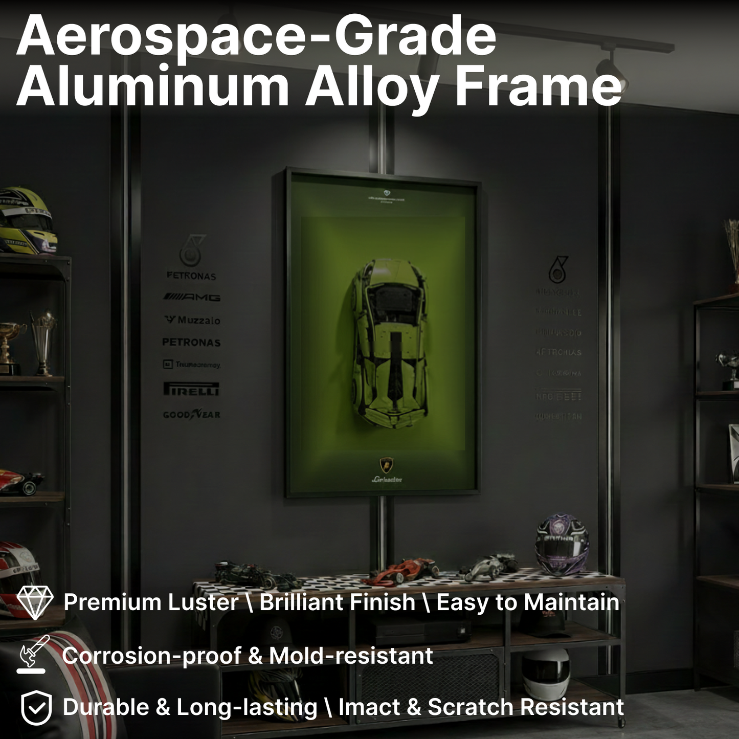 LEGO™ Frame for Lamborghini Sián FKP 37(42115), Wall Mount Showcase Frame, Christmas Gift