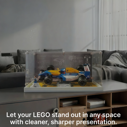 LEGO™ Show Case for 10330 Mclaren MP4/4 F1 & Ayrton Senna, 10353 Williams Racing FW14B & Nigel Mansell