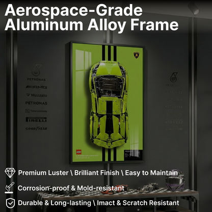 LEGO™ Frame for Lamborghini Sián FKP 37(42115), Wall Mount Showcase Frame, Christmas Gift