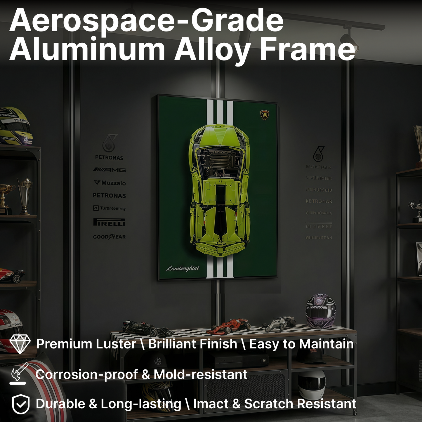 LEGO™ Frame for Lamborghini Sián FKP 37(42115), Wall Mount Showcase Frame, Christmas Gift