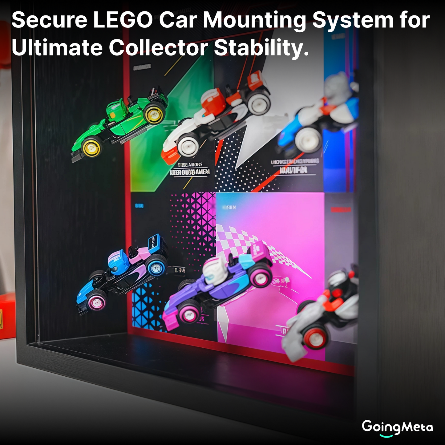 LEGO™ Frame for F1 Collectible Race Cars Plus(71049), Wall Mount Showcase Frame, Christmas Gift