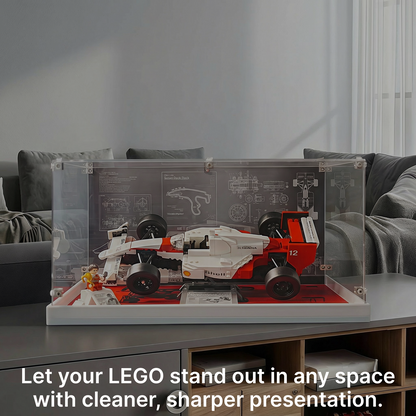 LEGO™ Show Case for 10330 Mclaren MP4/4 F1 & Ayrton Senna, 10353 Williams Racing FW14B & Nigel Mansell