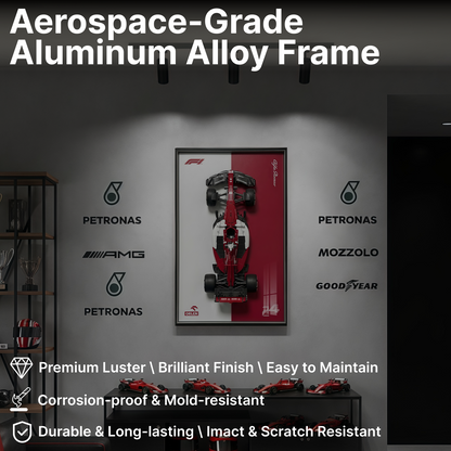 CADA™ Alfa Romeo F1 Wall Mount Frame, Wall Mount Showcase Frame, Christmas Gift