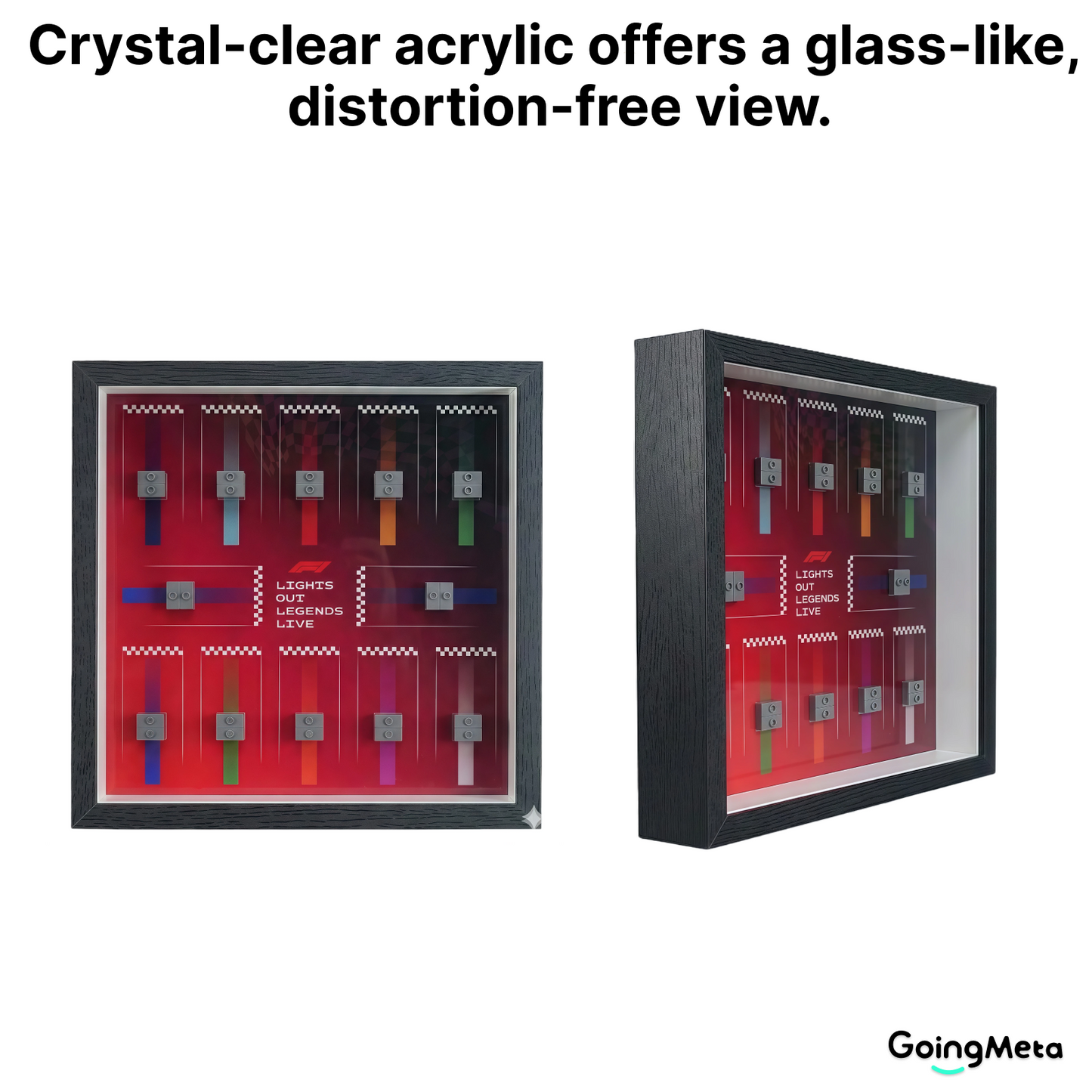 LEGO™ Frame for F1 Collectible Race Cars(71049), Wall Mount Showcase Frame, Christmas Gift