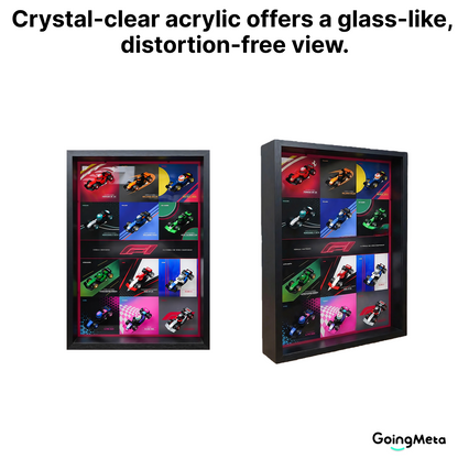 LEGO™ Frame for F1 Collectible Race Cars Plus(71049), Wall Mount Showcase Frame, Christmas Gift