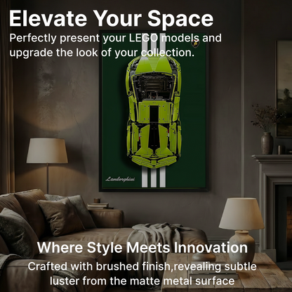 LEGO™ Frame for Lamborghini Sián FKP 37(42115), Wall Mount Showcase Frame, Christmas Gift