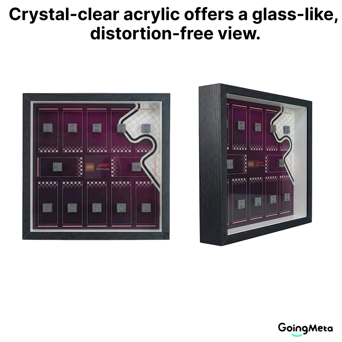 LEGO™ Frame for F1 Collectible Race Cars(71049), Wall Mount Showcase Frame, Christmas Gift