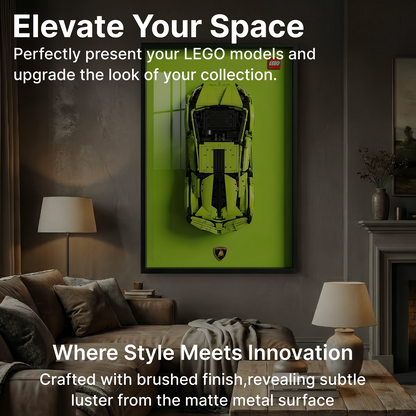 LEGO™ Frame for Lamborghini Sián FKP 37(42115), Wall Mount Showcase Frame, Christmas Gift
