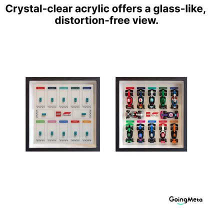 LEGO™ Frame for F1 Collectible Race Cars(71049), Wall Mount Showcase Frame, Christmas Gift